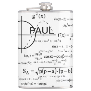 Personalised Physics Gifts for Physicists Hip Flask