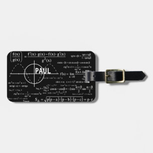 Personalised Physics Gifts for Physicists Luggage Tag