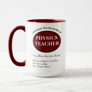 Personalised Physics Teacher Mug