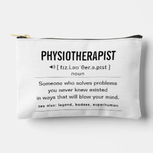 Personalised Physiotherapist Funny Accessory Pouch