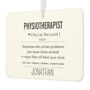 Personalised Physiotherapist Funny Car Air Freshener