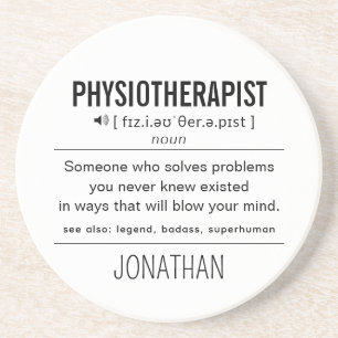 Personalised Physiotherapist Funny Coaster