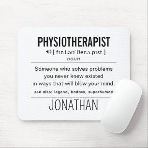 Personalised Physiotherapist Funny Mouse Mat
