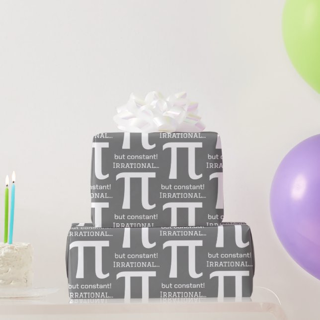 Personalised Pi Symbol, Math Lover Wrapping Paper (Party Gifts)