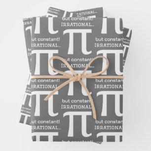 Personalised Pi Symbol, Math Lover Wrapping Paper Sheet