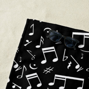 Personalised Piano lover art Beach Towel