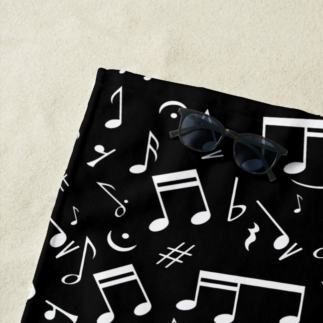 Personalised Piano lover art Beach Towel (In Situ)