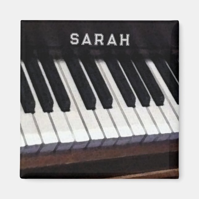 Personalised Piano Music Magnet (Front)