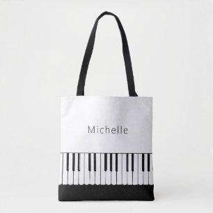Personalised Piano Music Tote Bag