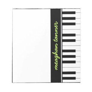 Personalised Piano Notepad