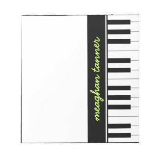 Personalised Piano Notepad