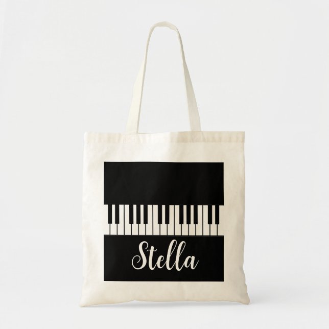 Personalised Piano Tote Bag (Front)