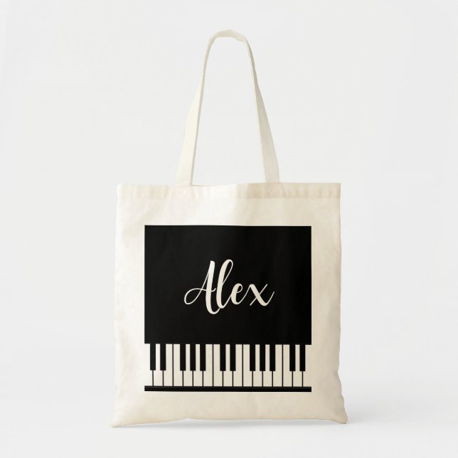Personalised Piano  Tote Bag (Front)
