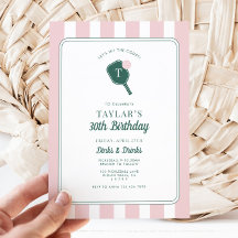 Personalised Pickleball Birthday Invitation