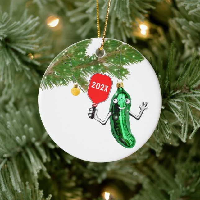 personalised pickleball ceramic tree decoration (Tree)