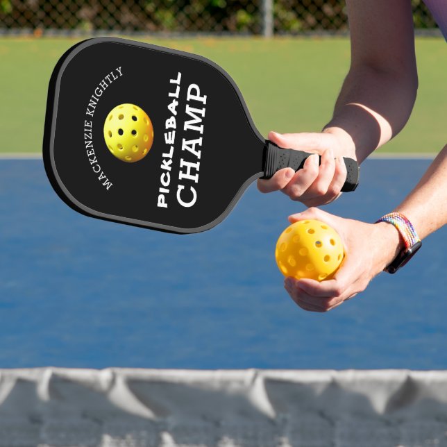 Personalised Pickleball CHAMP Custom Colour Pickleball Paddle (Insitu)