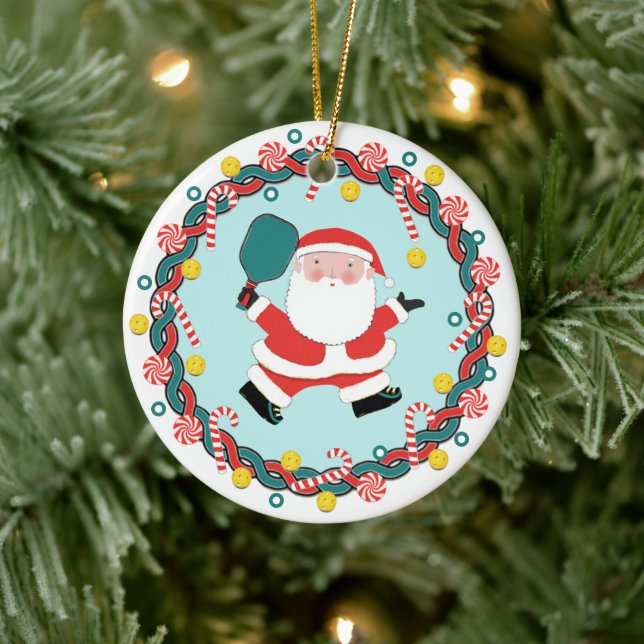 Personalised Pickleball Christmas Collectable Ceramic Tree Decoration (Tree)