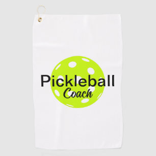 Personalised Pickleball Coach Golf Towel