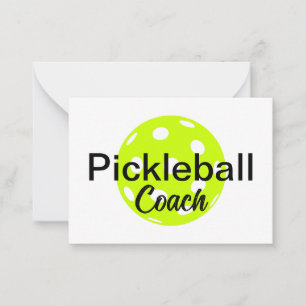 Personalised Pickleball Coach Name Card