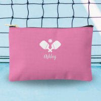 Personalised Pickleball Gift Custom Name Text Pink