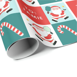Personalised Pickleball Holiday Gift Wrapping Paper