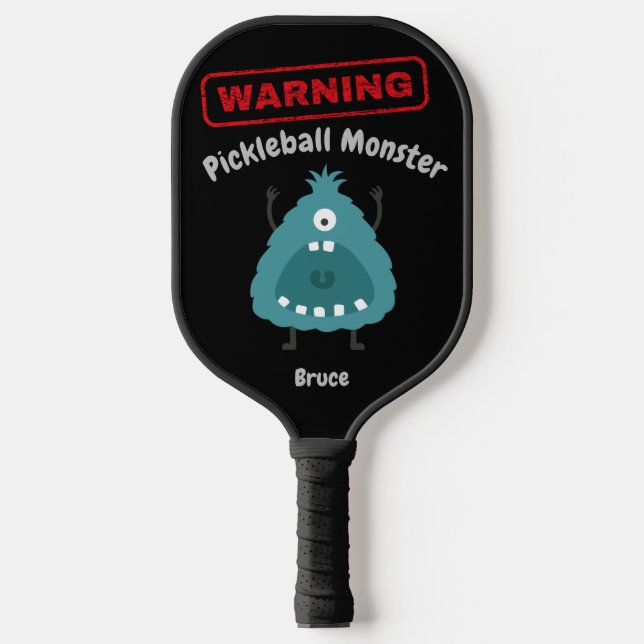 Personalised Pickleball Monster Pickleball Paddle (Front)