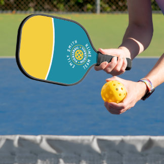 Personalised Pickleball Paddle | Custom Name Teal