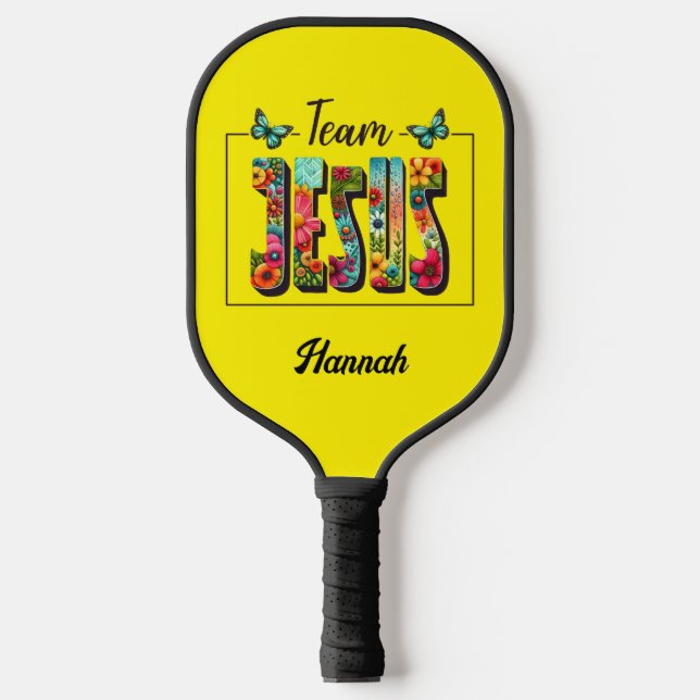 Personalised Pickleball Paddle -Team Jesus design (Front)