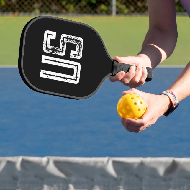 Personalised Pickleball Paddle with monograms (Insitu)