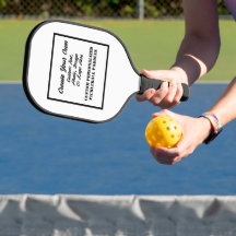 Personalised Pickleball Paddles, 