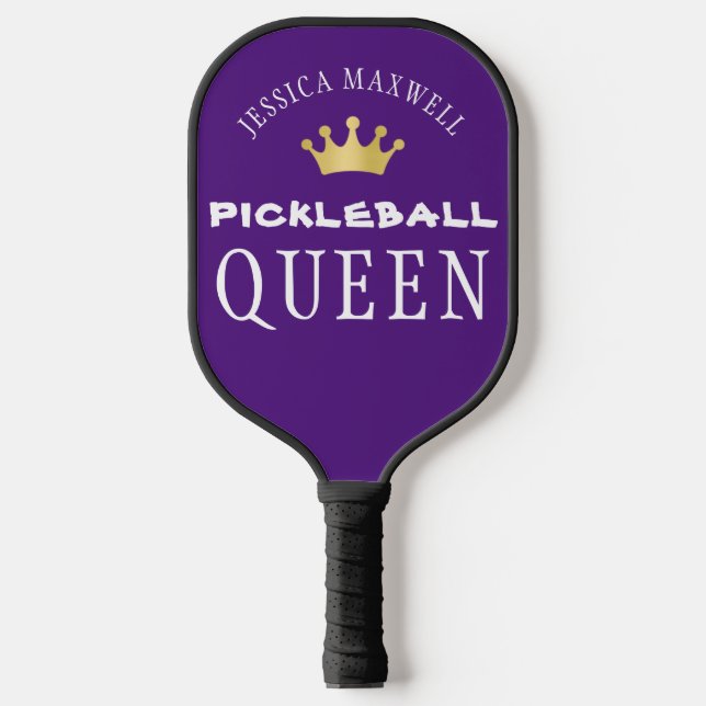 Personalised Pickleball QUEEN Custom Colour Paddle (Front)