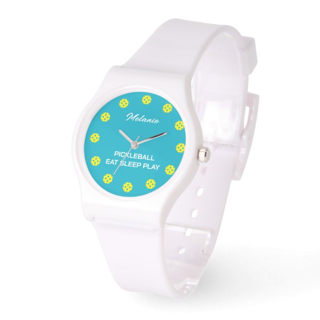 Personalised pickleball watch gift for women (Angle)