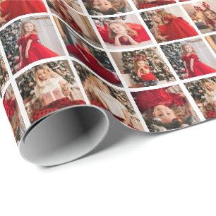 Personalised Picture Collage 9 Photo Wrapping Paper