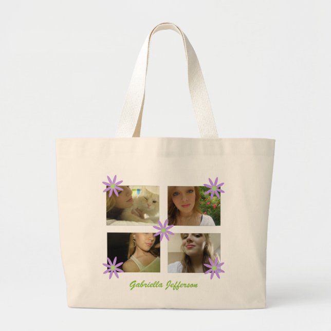 Personalised Picture Collage Tote Bag (Front)
