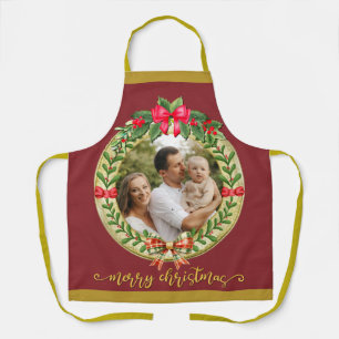 Personalised Picture Frame and Christmas Wreath A Apron