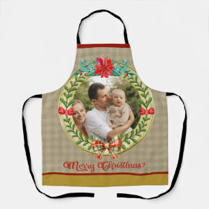 Personalised Picture Frame and Christmas Wreath Apron