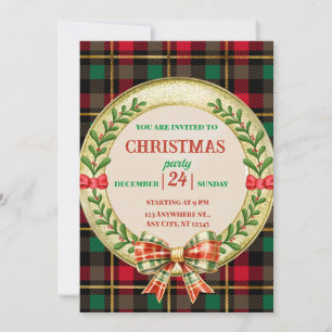 Personalised Picture Frame and Christmas Wreath Invitation