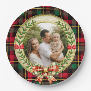 Personalised Picture Frame and Christmas Wreath Paper Plate