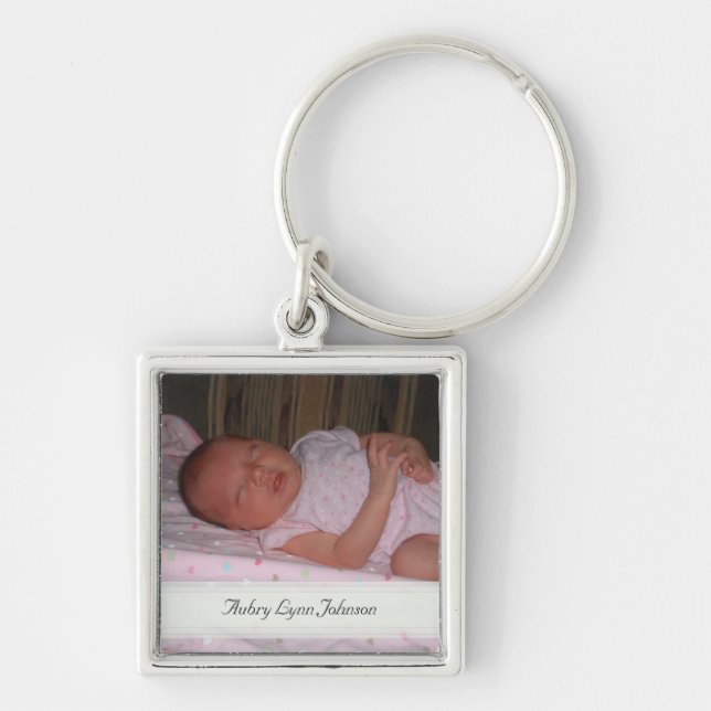 Personalised Picture Keepsake Keychain (Front)