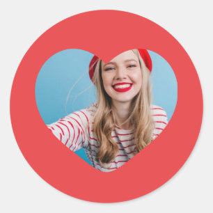 personalised picture sticker heart