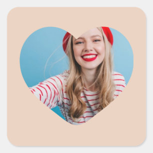 personalised picture sticker heart