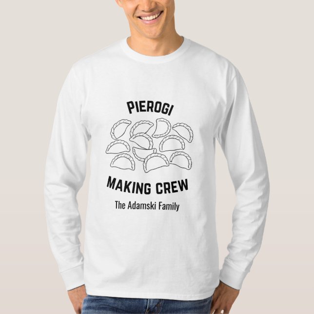 Personalised Pierogi Making Shirt (Front)