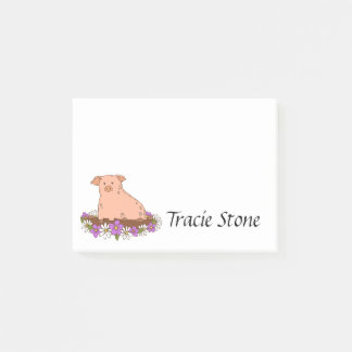 Personalised Pig Sticky Notes