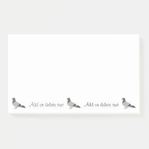 Personalised Pigeon Design Post-it Notes