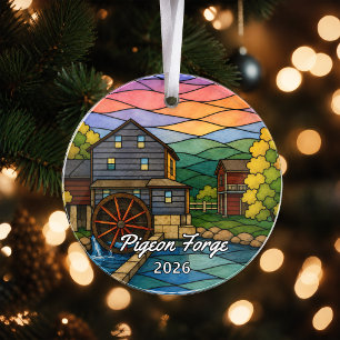 Personalised Pigeon Forge Acrylic Ornament, Custom Ornament