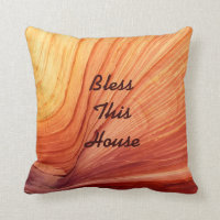Personalised Pillow Bless This House Wedding Gift
