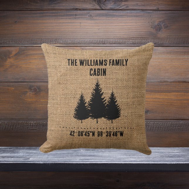 Personalised pillow cabin trees (Creator Uploaded)