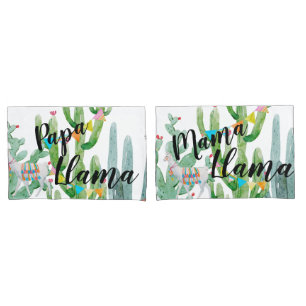 Personalised Pillow Cases Boho Llama Bohemian Cact