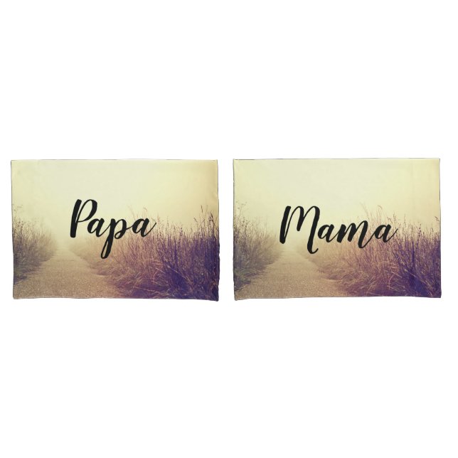 Personalised Pillow Cases Sunrise Pathway Walkway (Front-Set)
