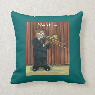 Personalised Pillow for Male Trombone Player